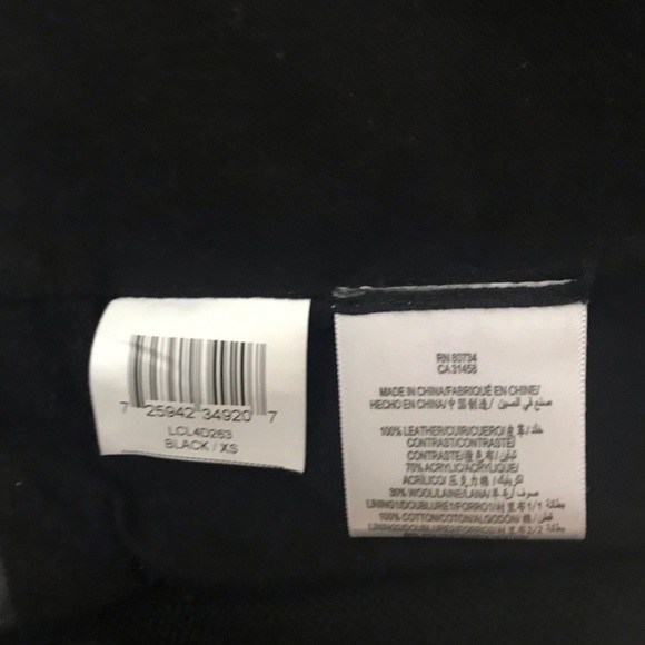 BCBGMAXAZRIA Women's Leather Bomber Jacket Sz XS - Picture 7 of 8